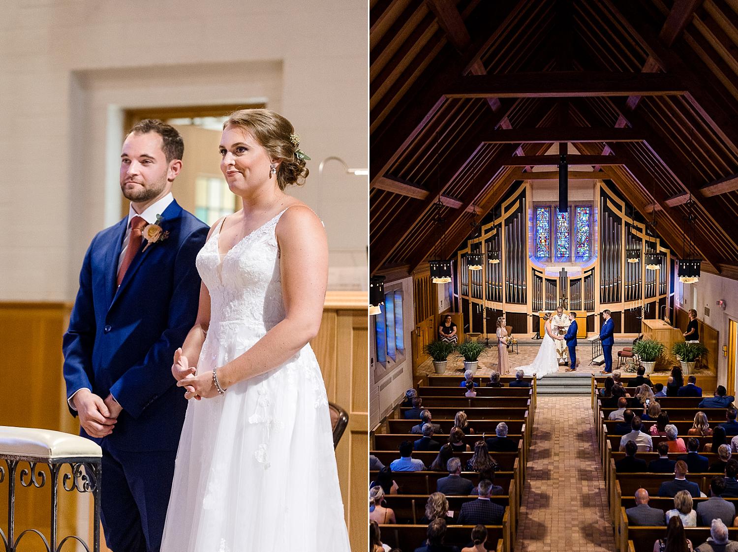 Wedding ceremony at the MSU Alumni Chapel