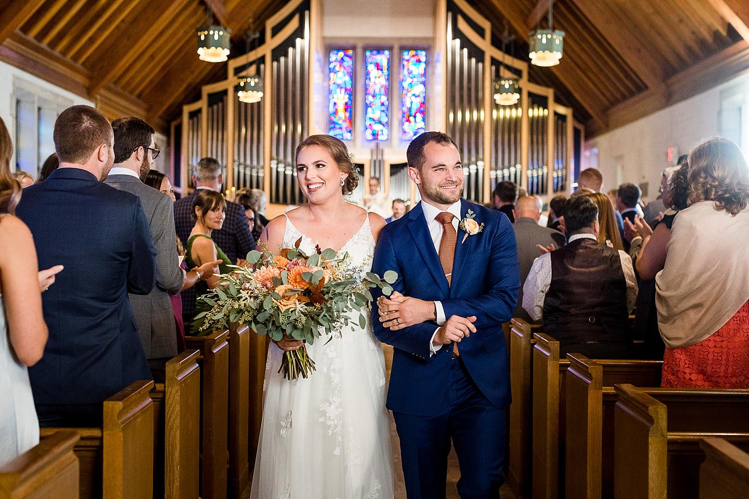 Wedding ceremony at the MSU Alumni Chapel