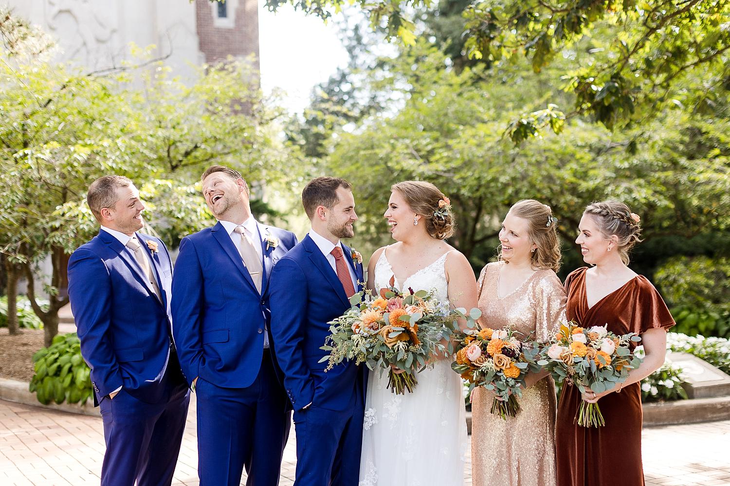 Wedding photographs at MSU's Beaumont Tower