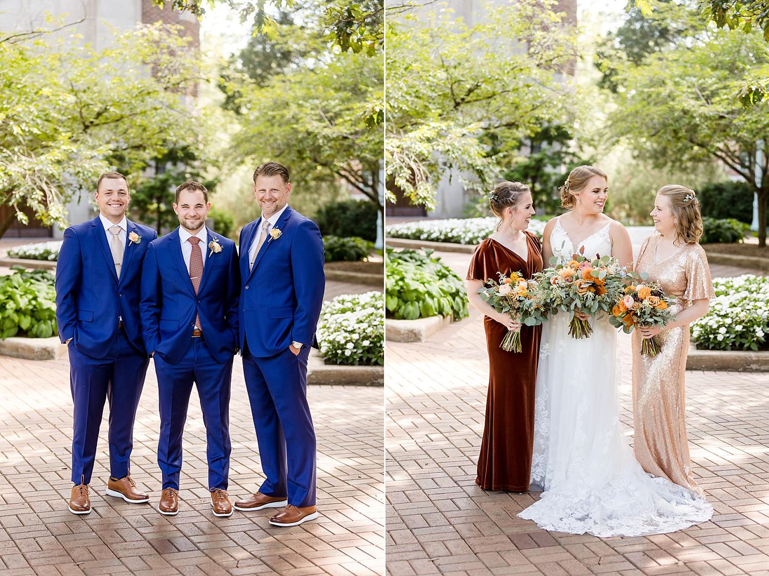 Wedding photographs at MSU's Beaumont Tower