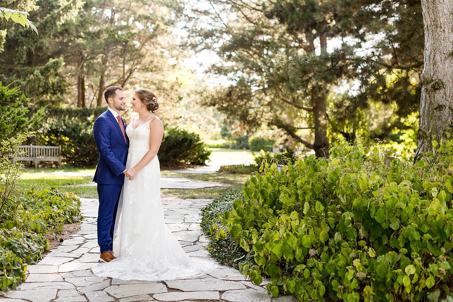 Wedding photographs on MSU campus