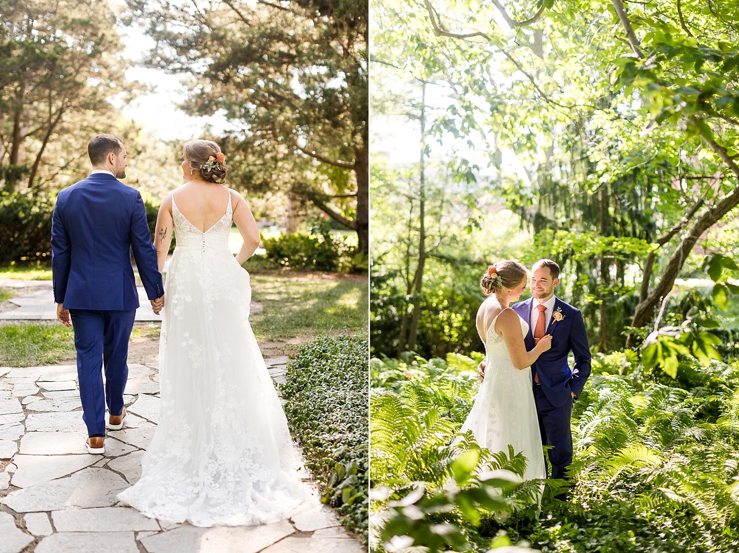 Wedding photographs on MSU campus