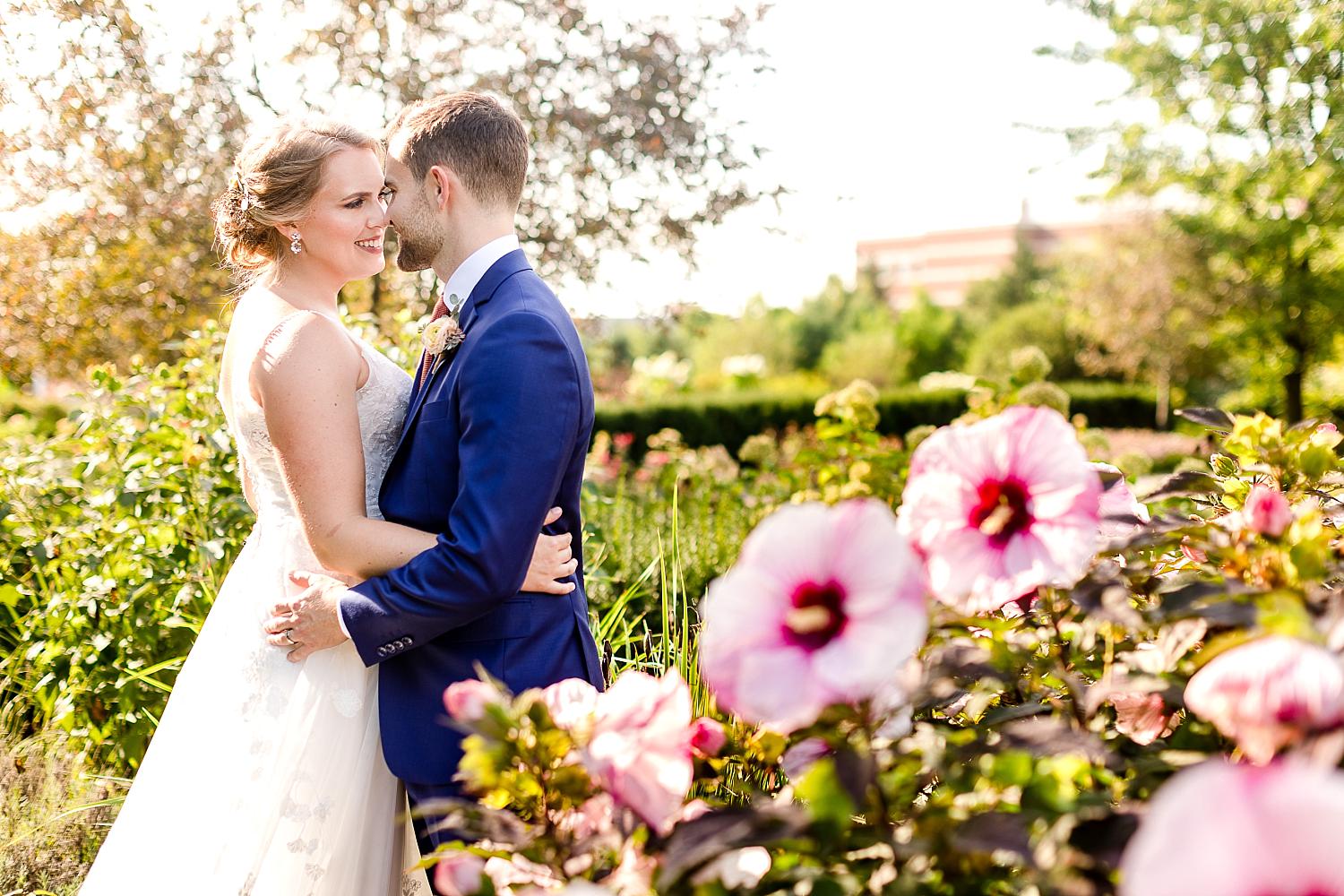 Wedding photographs on MSU campus