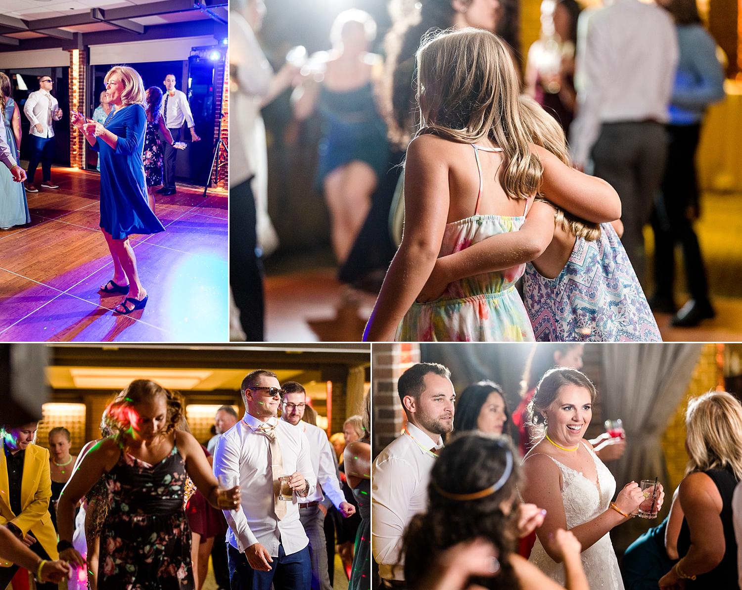 MSU University Club wedding reception dancefloor