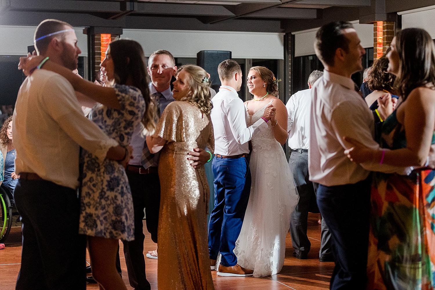 MSU University Club wedding reception dancefloor