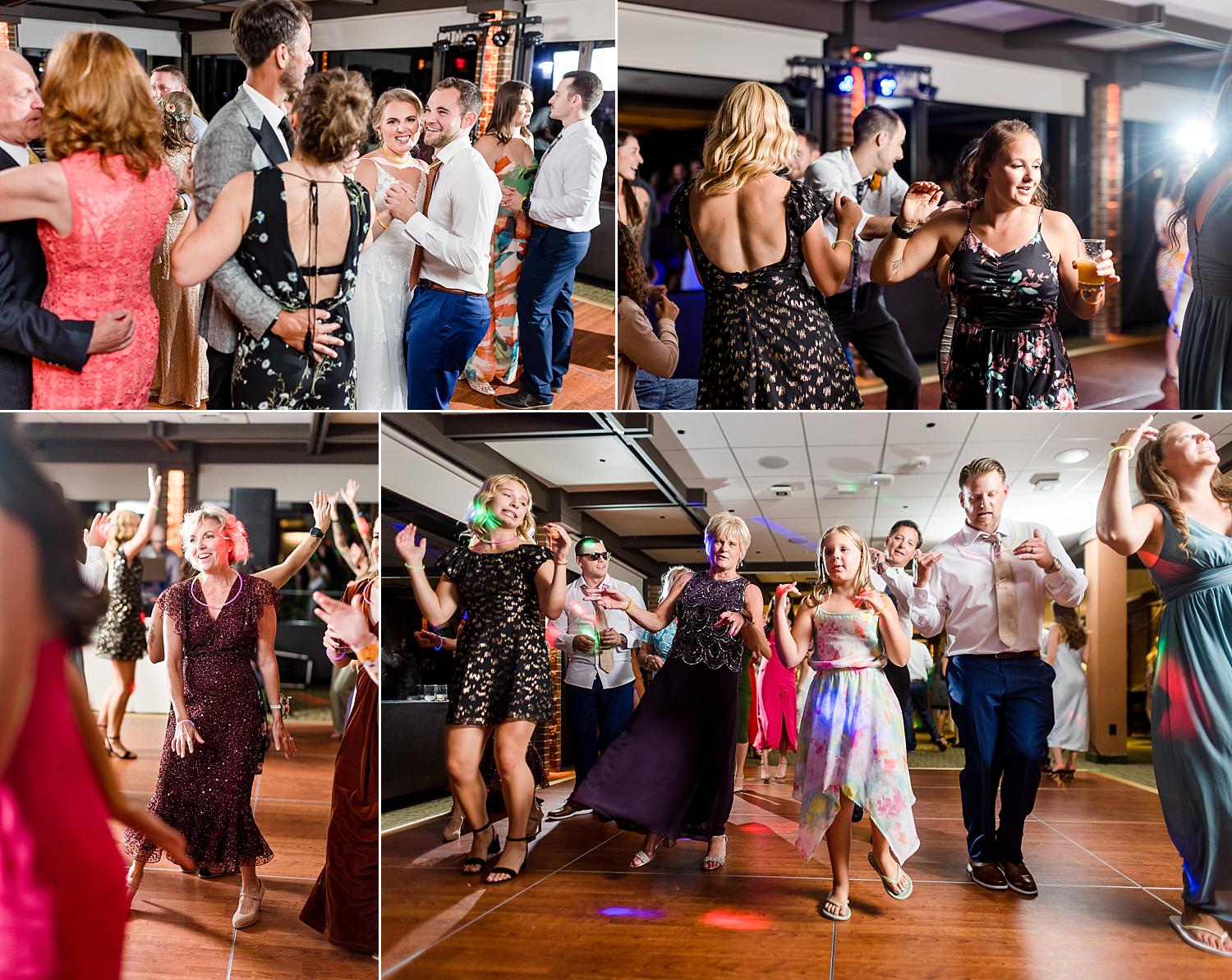 MSU University Club wedding reception dancefloor