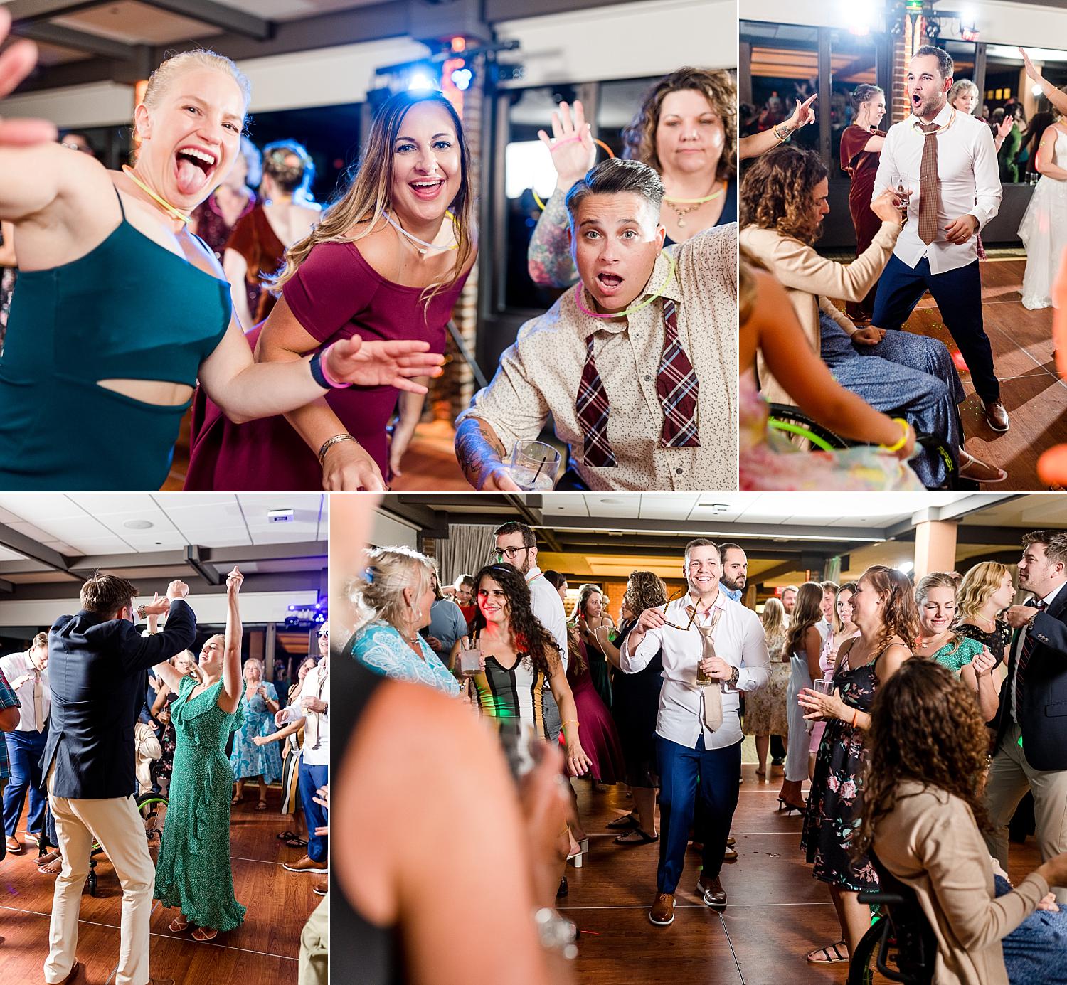 MSU University Club wedding reception dancefloor