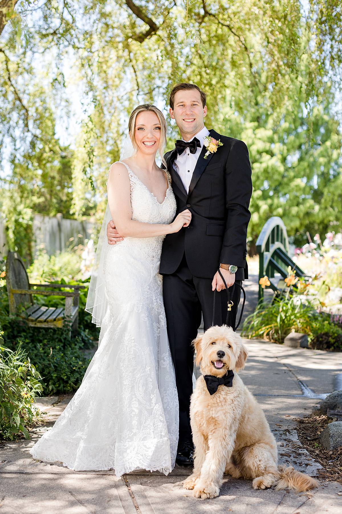 MSU Wedding photographs with dog